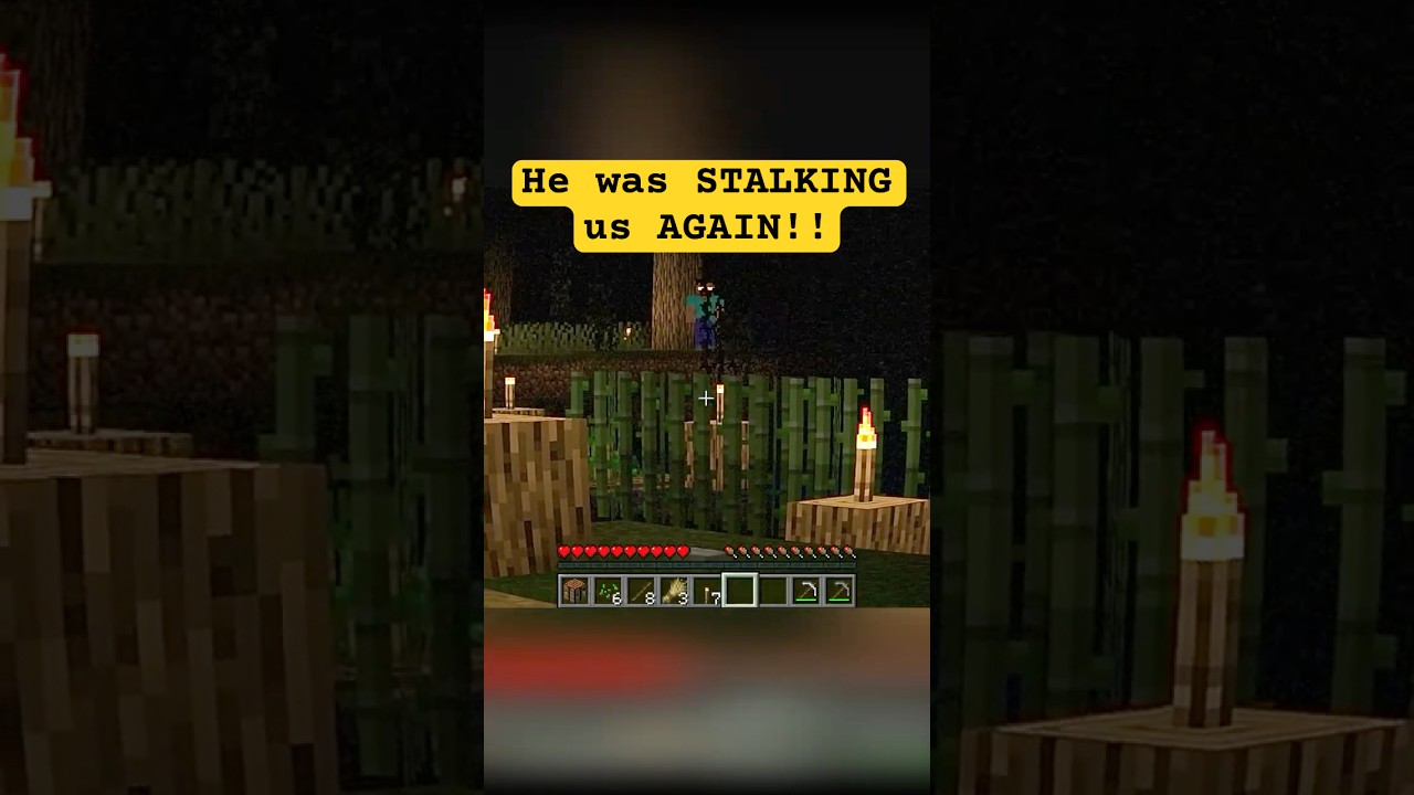 He was STALKING us AGAIN! #shorts #minecraft