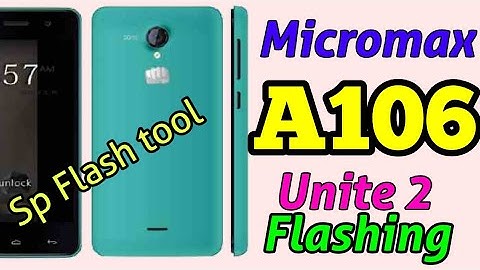 How to flash Micromax A106