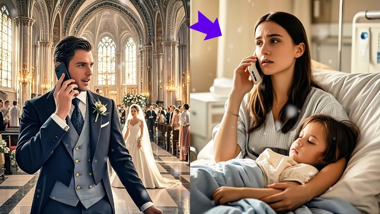 DE MILJONAIR verliet zijn verloofde bij het altaar na een telefoontje van zijn ex uit ’t ziekenhuis