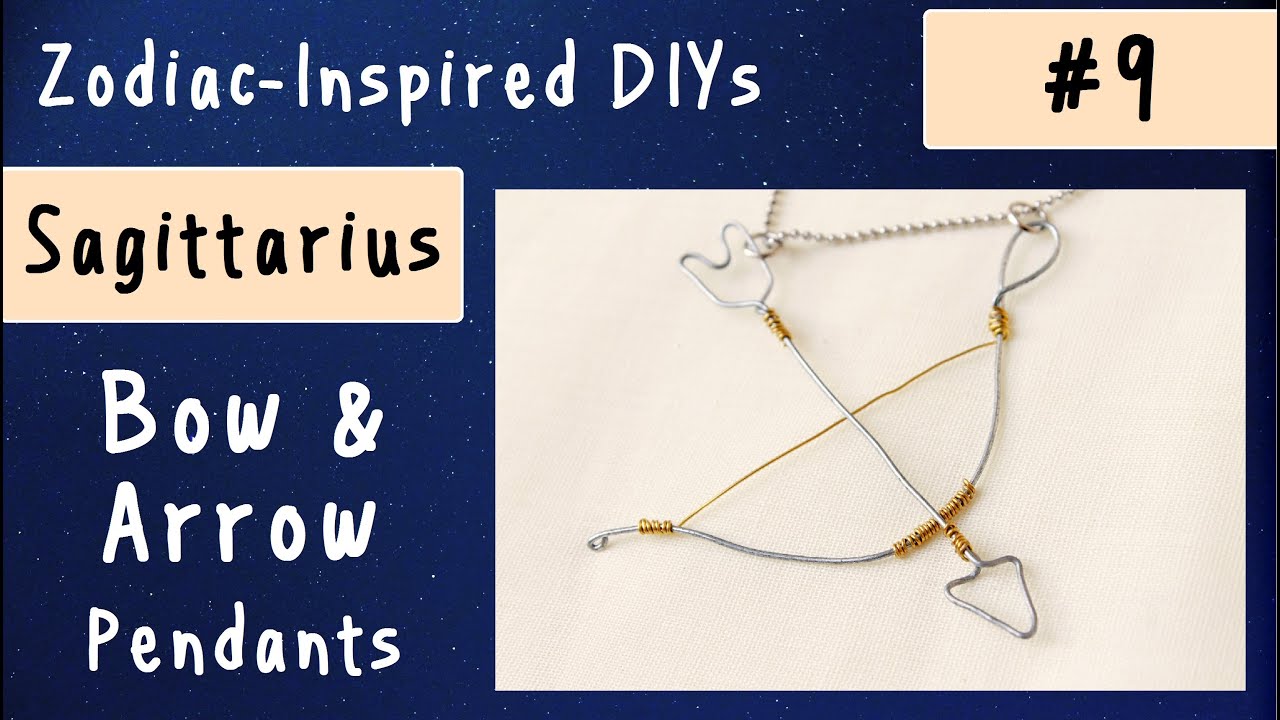 SAGITTARIUS - Wire Bow \u0026 Arrow Pendants 