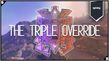 The Triple Override - TRIO Bunker Base - Simple and Defendable - Wide Gaps - Rust Base Designs 2021