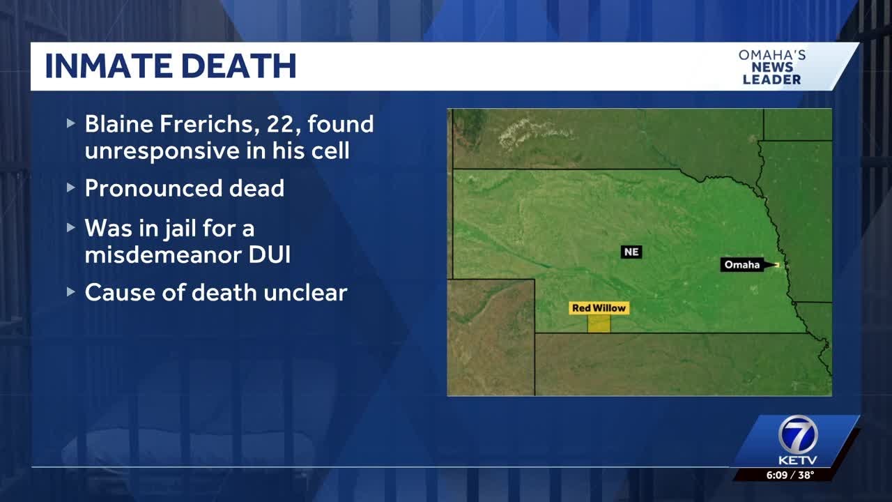 Nebraska State Patrol investigating inmate death at Red Willow County jail