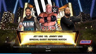 WWE 2K24 | Jey Uso Vs Jimmy Uso - Special Guest Referee Match