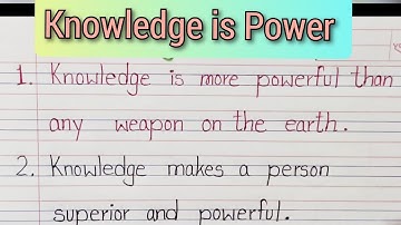 10 Best lines essay on Knowledge is Power || Knowledge is Power essay for children || Knowledge ☺️
