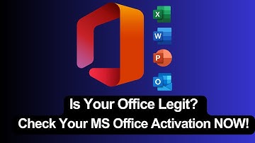 Step-by-Step: Check MS Office Activation (Word, Excel, Outlook!)