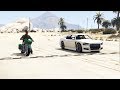 تحدي بين سيارة فرانكلين و درجته النارية في قراند 5 GTA V