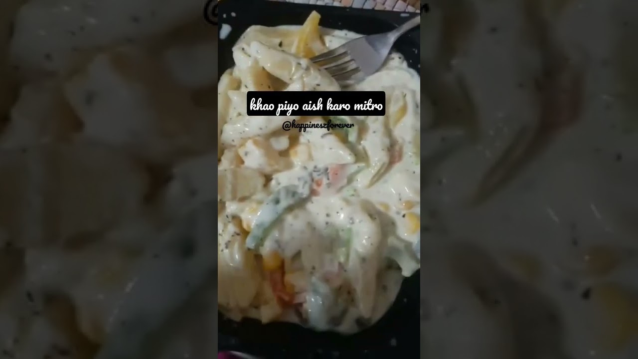 Happineszforever | khao piyo aish karo mitro Or subscribe my channel | white sauce pasta lover