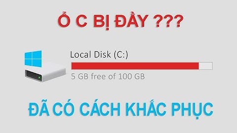 Giải phoóng ổ c khi update window 10