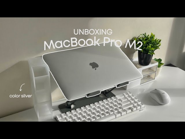 MacBook Pro M2 Unboxing (Silver)  Unboxing 📦 | Accessories & Set Up