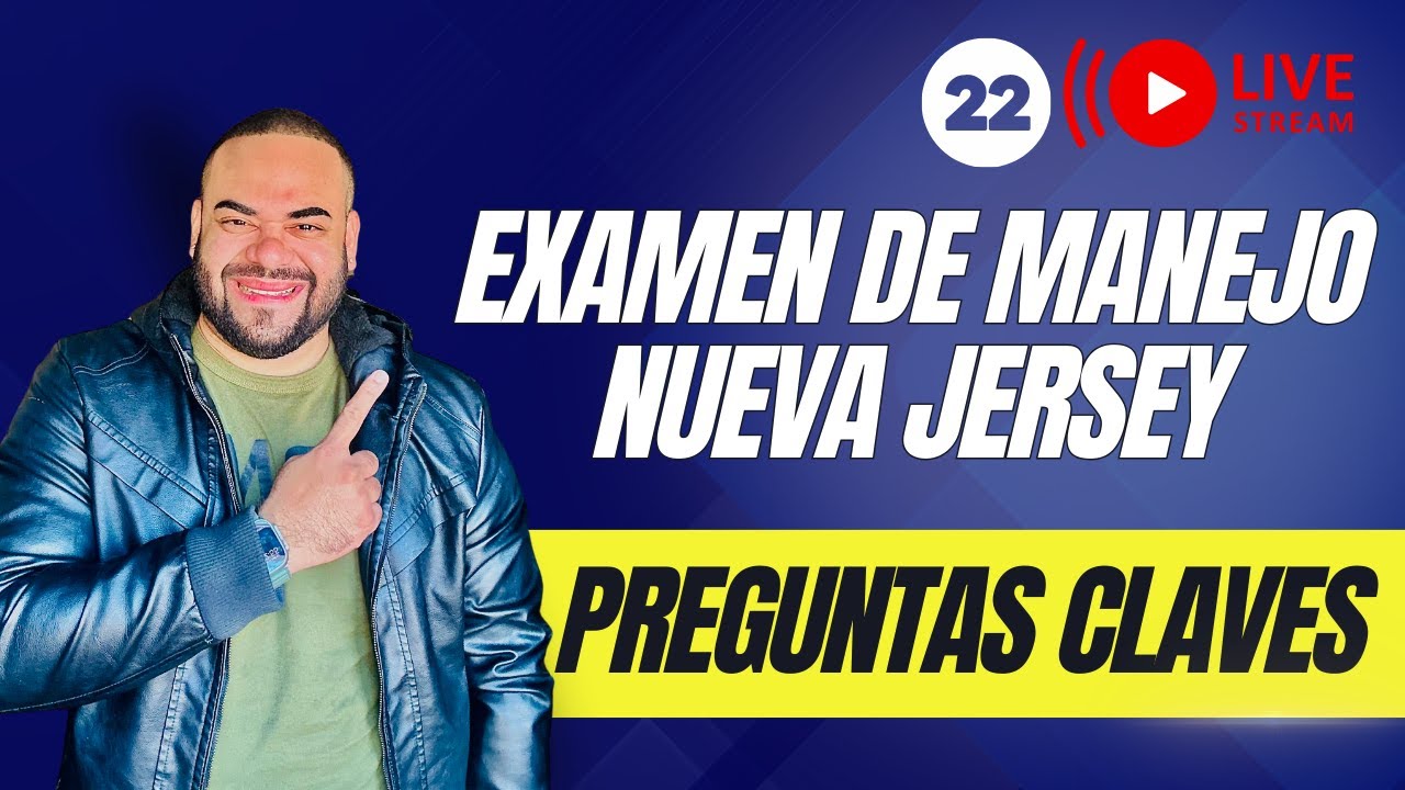 EXAMEN TEORICO DE MANEJO NEW JERSEY 2024 I Aprobarás con estas