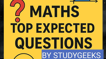 Video 3:"DSC 2025 Maths – Most Expected Questions | Score Boosting Practice!"#DSC #STUDYGEEKS