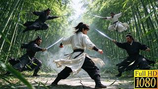 Hiding supreme kung fu, the young man fights four masters bare-handed in the bamboo grove!