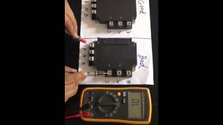 testing steps of Mitsubishi IPM module