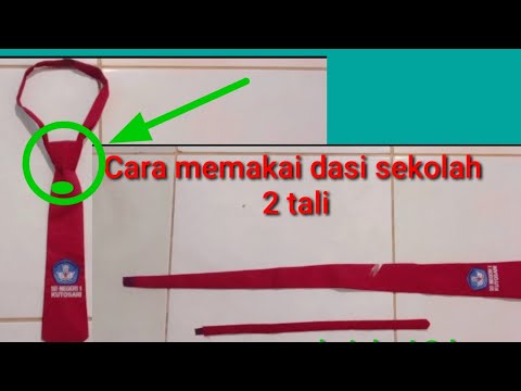 Cara memakai dasi ,SD 2 tali 