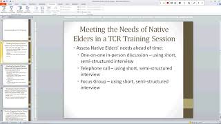Tribal Crisis Response Peer Coaching Webinar #3