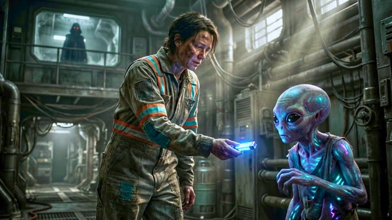 Station janitor shared his ration with a lonely alien — unaware the Empress watched from the above