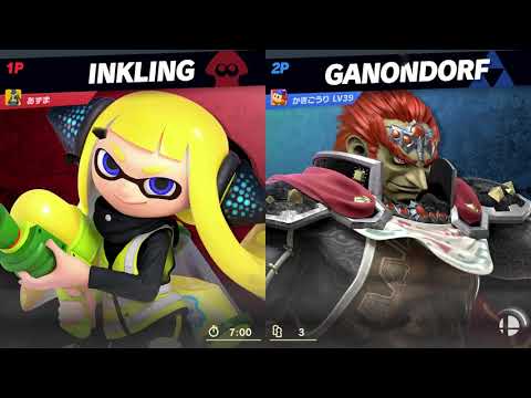 【スマブラSP】インクリングでオンライン対戦 (vsガノンドロフ)