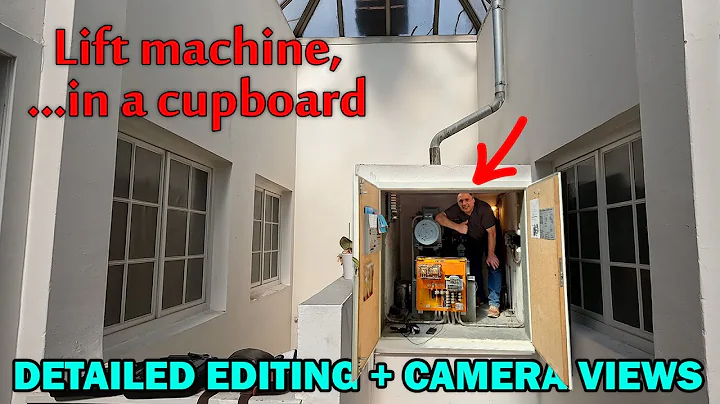 Old electro-mechanical lift - machine in a cupboard!  (MEGA-DETAILED editing)