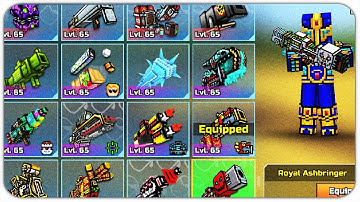 Using LvL 65 Heavy Weapons Challenge - Pixel Gun 3D