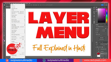 Photoshop Layer Menu in Hindi, Layer Menu in Adobe Photoshop CC 2024 || Photoshop Tutorial Beginners