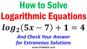 How to Solve Logarithmic Equations - Quick and Easy Explanation
