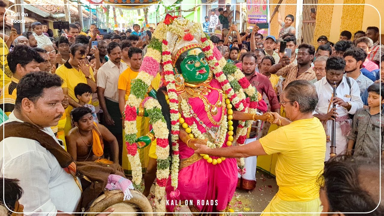சத்ய காளியம்மன் | சௌராஷ்டிரா புதுதெரு | பச்சை காளியம்மன் புறப்பாடு 2024 | Kali On Roads | Kumbakonam