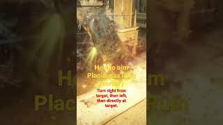 How to aim Placidusax Ruin against boss size targets. Elden Ring.