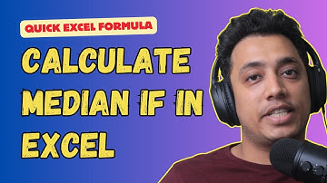 How to Calculate MEDIAN IF in Excel