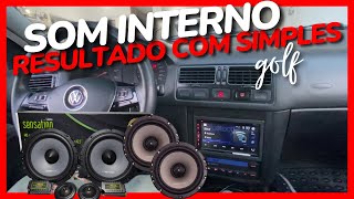 Golf Som Interno Com Qualidade Trocando Falantes Audiophonic Sensation 2 Vias Ks6.2 Coaxial Cs6.2