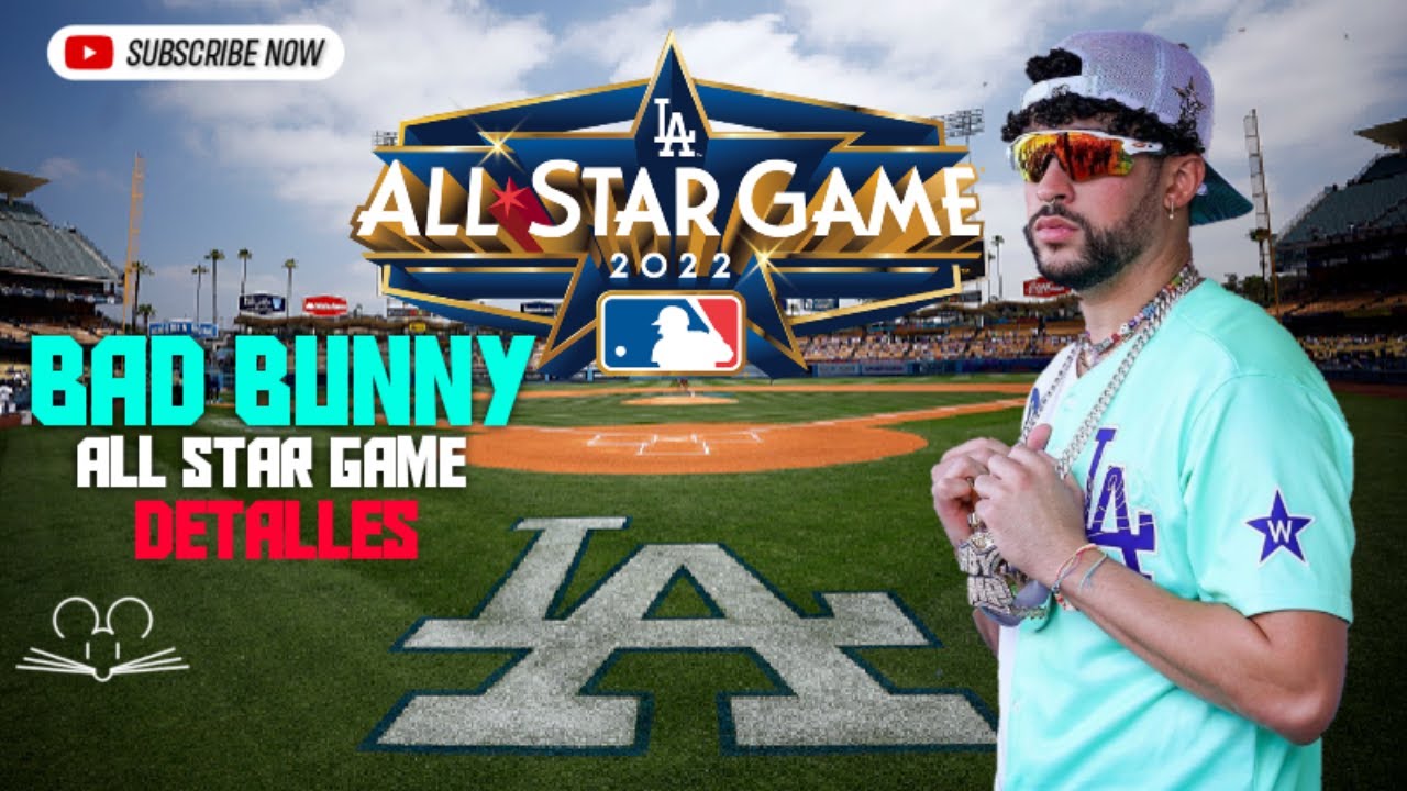 Bad Bunny en la MLB All-Star Celebrity Softball Game. ⚾️