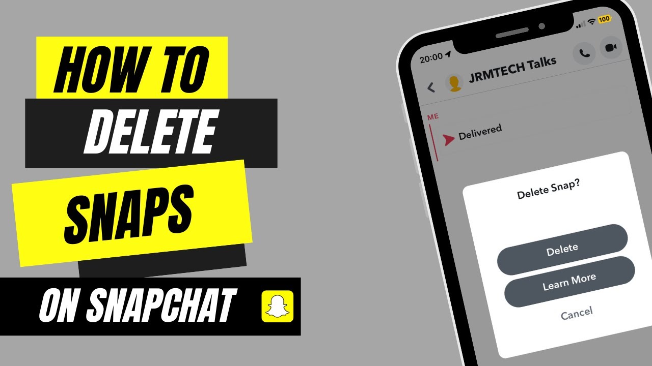 How to delete Red/ Purple snaps Snapchat - YouTube