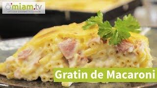 Recette De Gratin De Macaroni Au Fromage - Facile Rapide