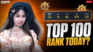 CHICKEN EVERY MATCH😱💥TOP 100 RANK TODAY🔥BGMI LIVE |#bgmilive #girlgamer #pubgmobile