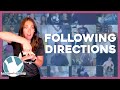 ASL Directional Verbs and Following Instructions Quiz