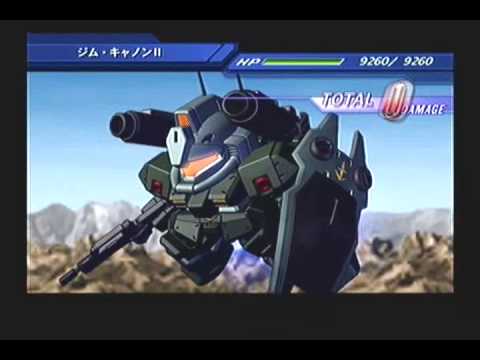 SD Gundam G Generation WARS - GM Cannon II All Attacks