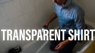 Transparent Shirt In Shower
