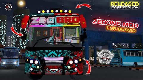 NEW ZEDONE MOD RELEASED FOR BUSSID ll PERFACT MOD ll DOWNLOAD NOW ll #bussidmods