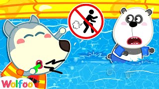 No No Breaking the Pool Rules! - Wolfoo Learns Good Manners for Kids