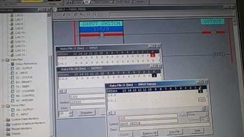 PLC programming -- forcing input bits