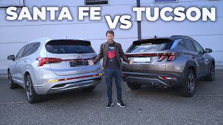 2022 Hyundai Tucson vs. Santa Fe