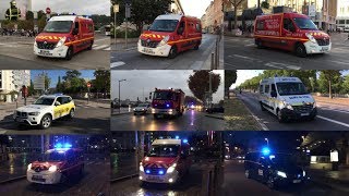 [Lyon] Pompiers, SAMU, Croix-Rouge (BEST OF 2018)