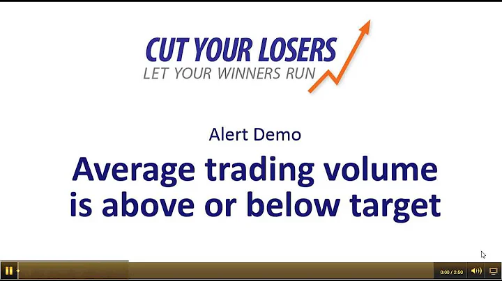 CutYourLosers.com Alert: Average Trading Volume is Above or Below Target - DayDayNews