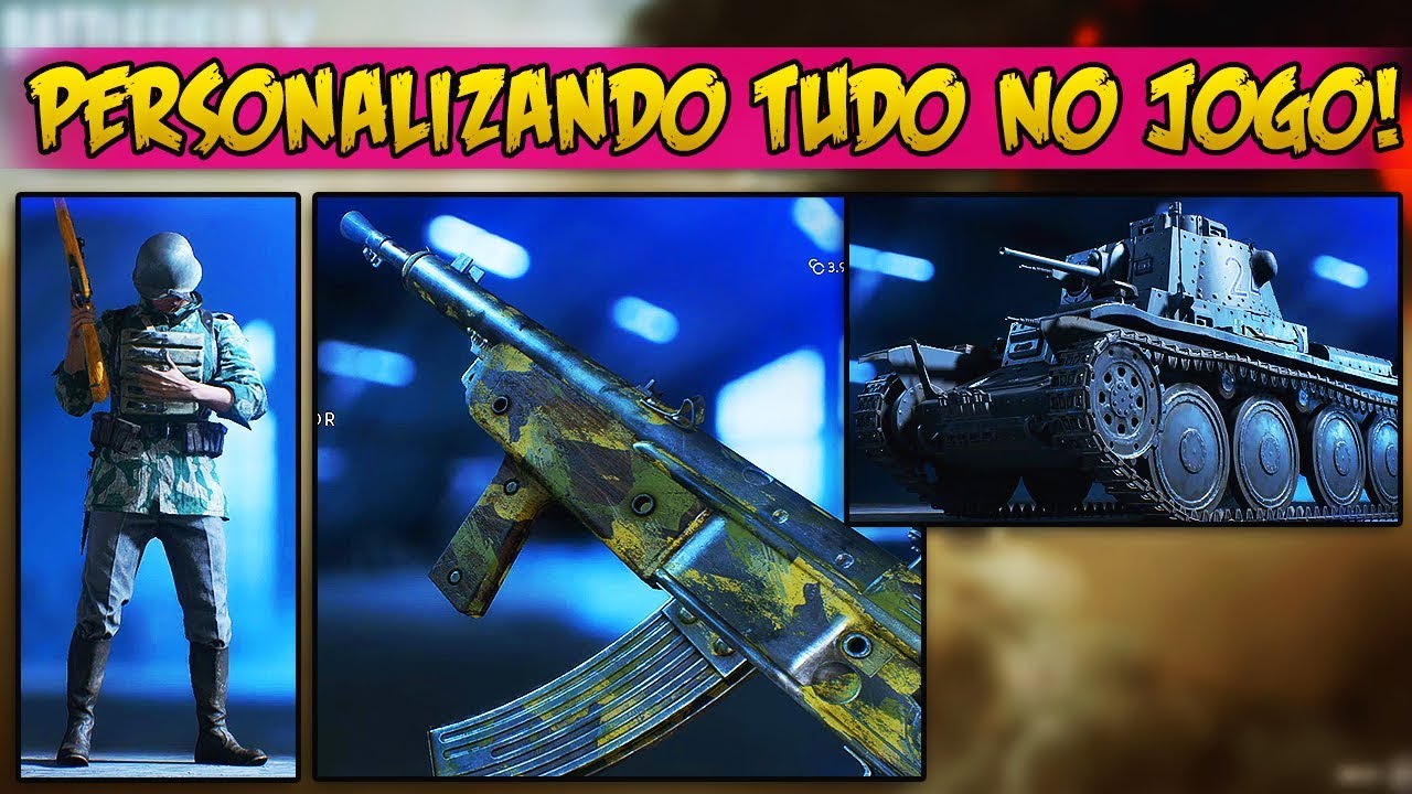 Como são criadas as armas no Battlefield V