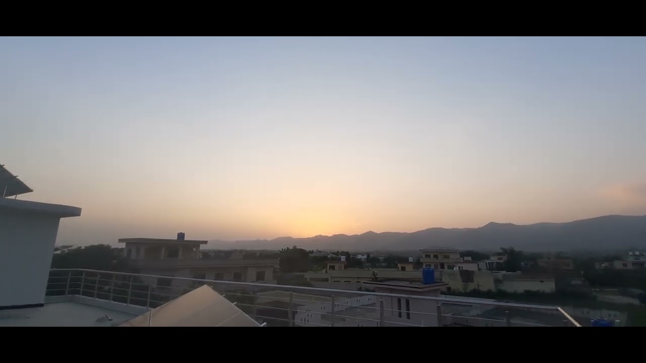 Beautiful sun set view from Home top - YouTube