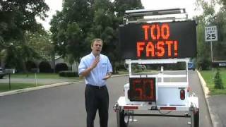 Designing Radar Speed Display Trailer Messages
