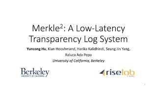 Merkle^2: A Low-Latency Transparency Log System