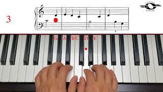 Funny Faces, Moderate version, John Thompson`s easiest piano course, Book 1