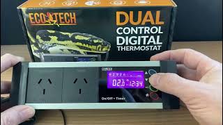 Eco Tech Dual Control Thermostat Operation Instructional Video