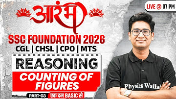 SSC Foundation Reasoning 2026 | Counting Figures Reasoning | SSC CGL, CHSL, CPO, MTS | By Jitin Sir