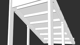 Stadium in SketchUp #1 / tribune construction